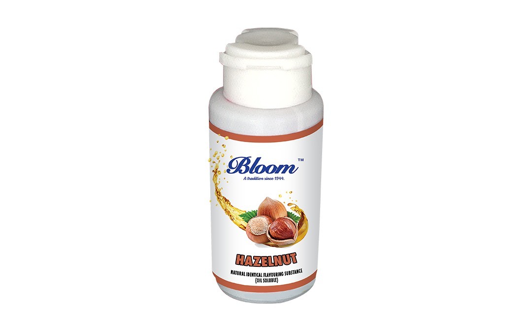 Bloom Hazelnut Natural Identical Flavouring Substance (Oil Soluble)   Plastic Bottle  30 millilitre
